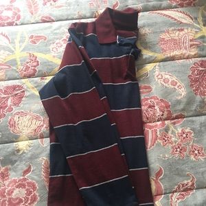 Men’s long sleeve 100% cotton polo